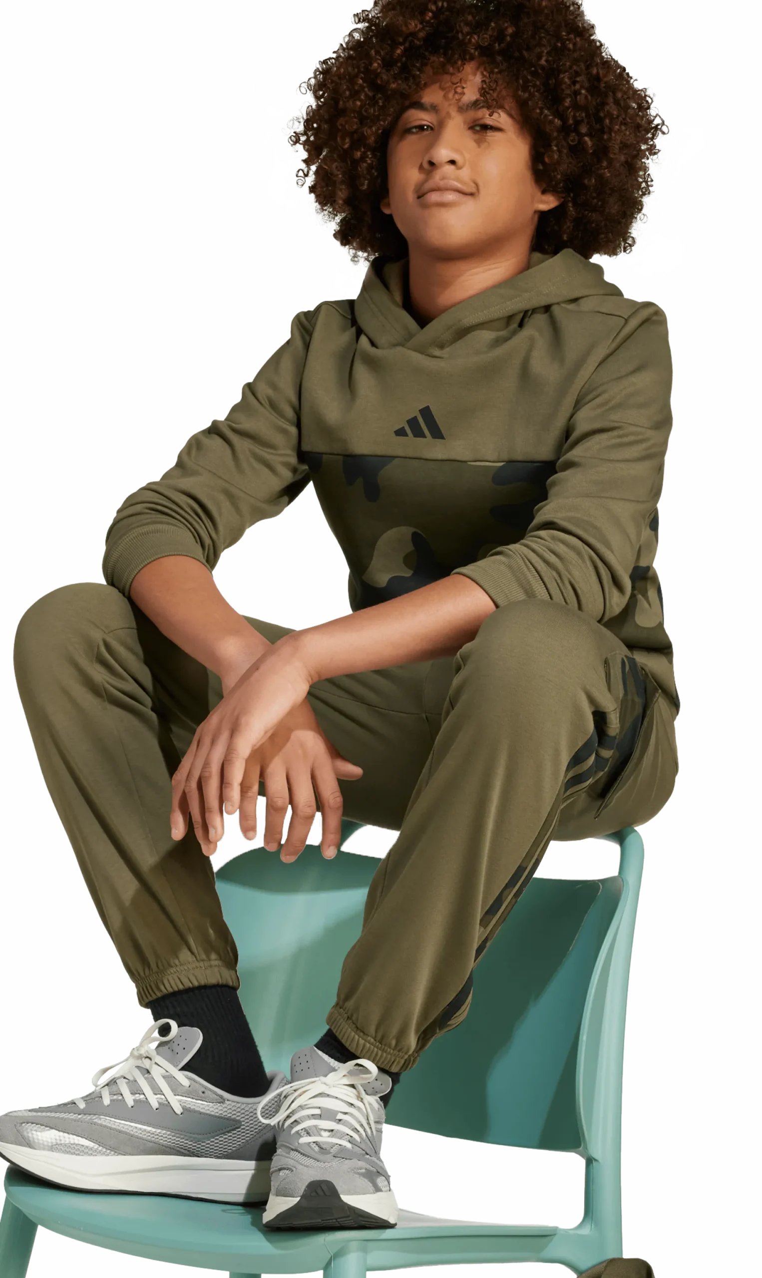 ADIDAScamo fl hood jr