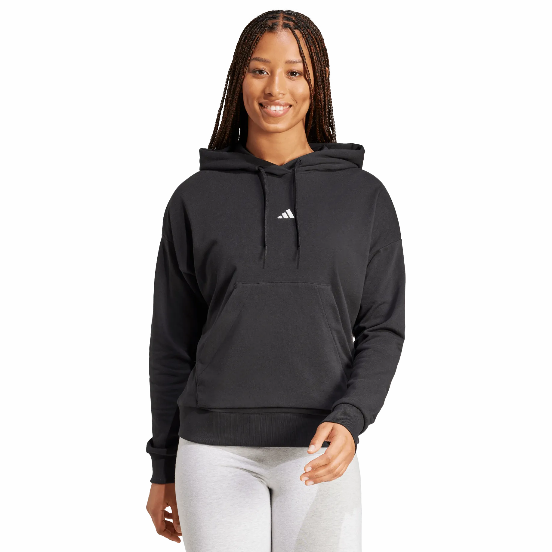 ADIDASw small logo ft hoodie