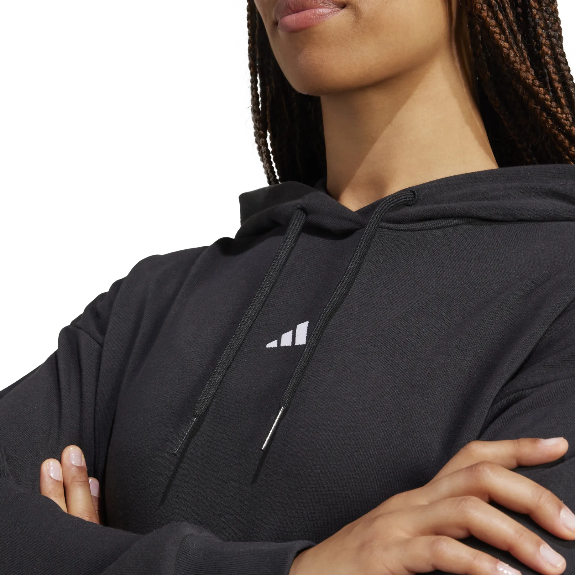 ADIDASw small logo ft hoodie