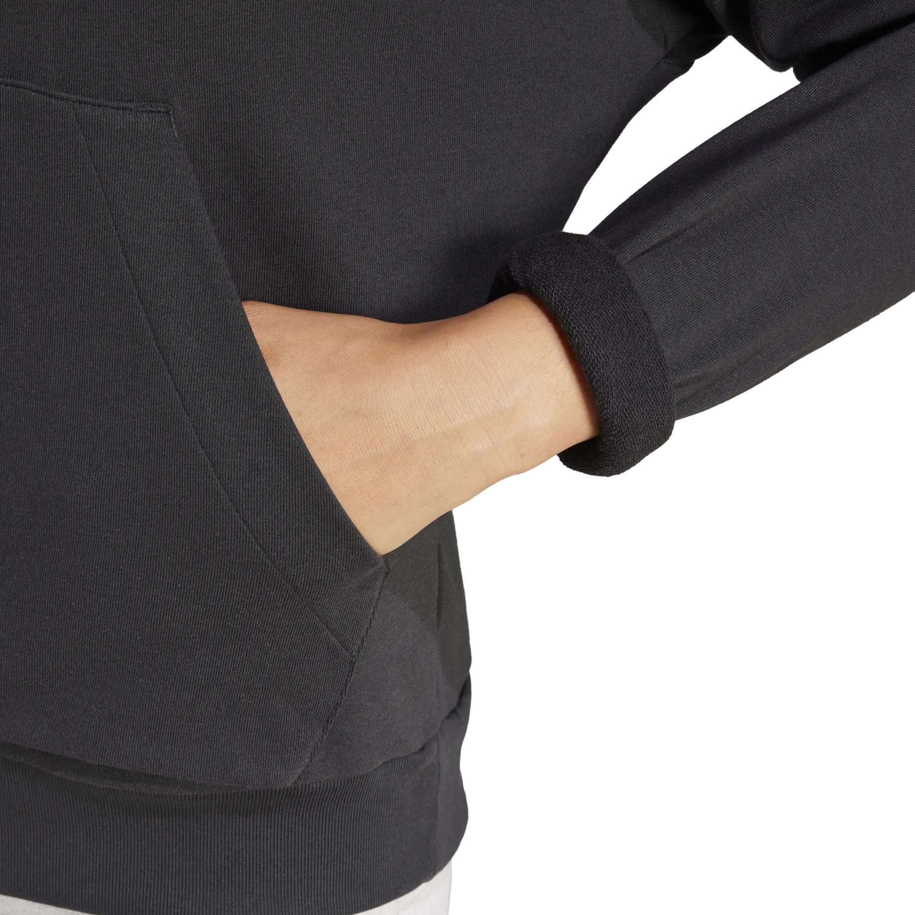 ADIDASw small logo ft hoodie