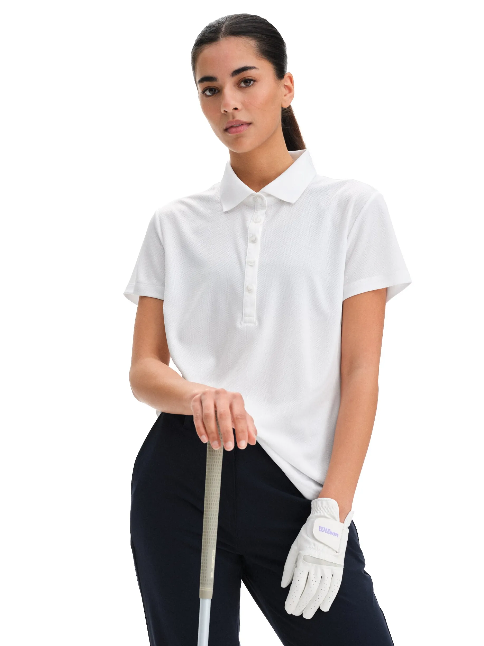 FOUR Dgolf mesh polo w
