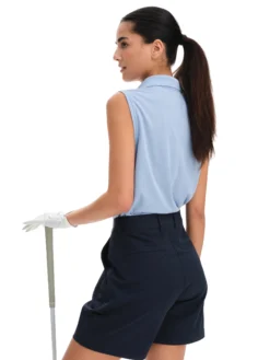 FOUR Dgolf mesh sleeveless polo w
