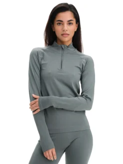 GRATITUDEseamless half zip w