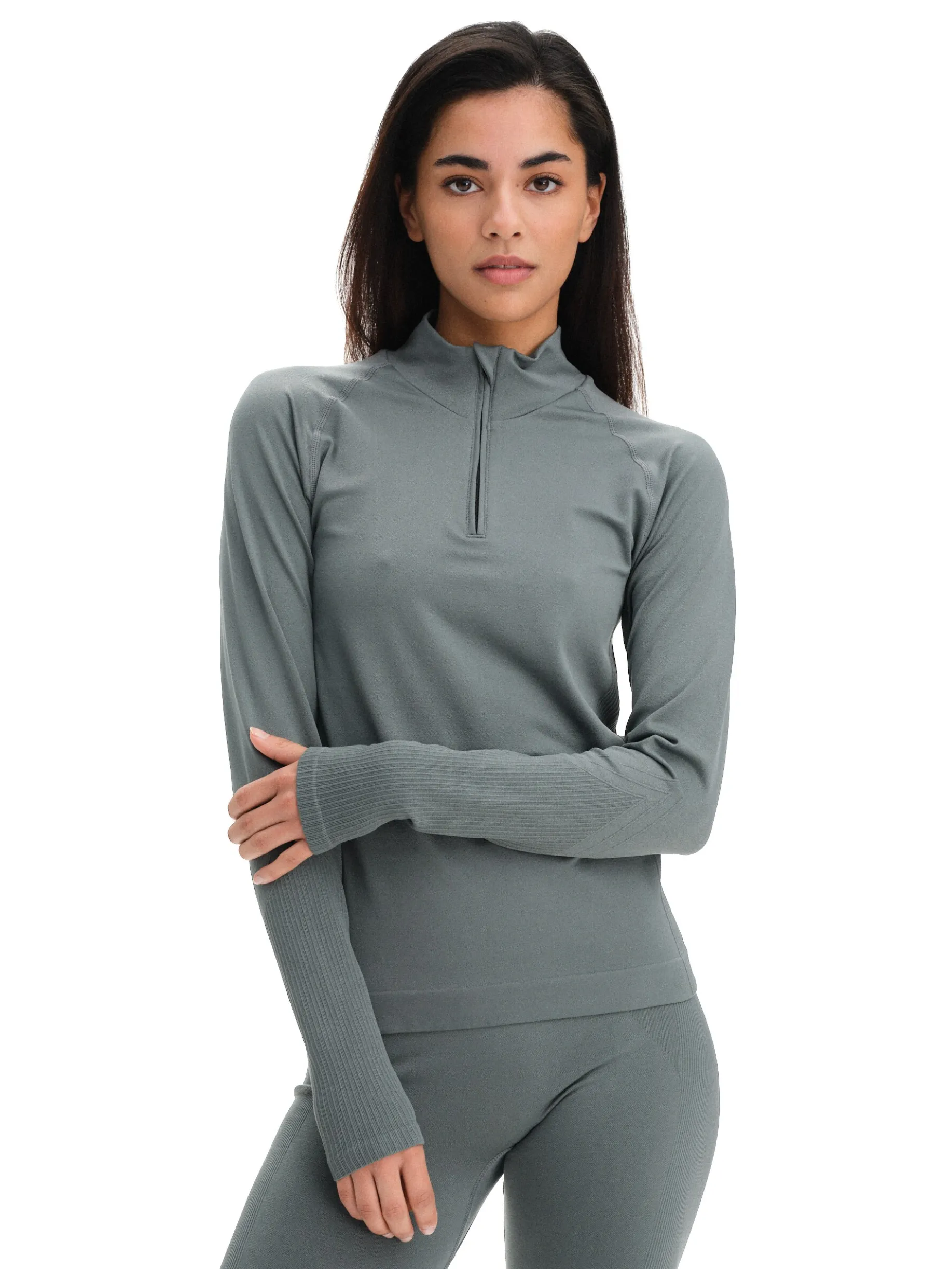 GRATITUDEseamless half zip w