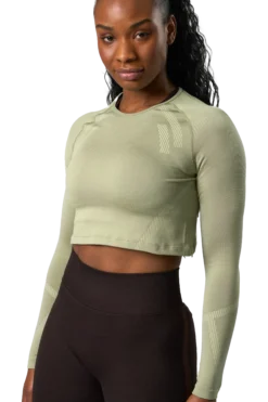 ICANIWILLimpact seamless ls crop top