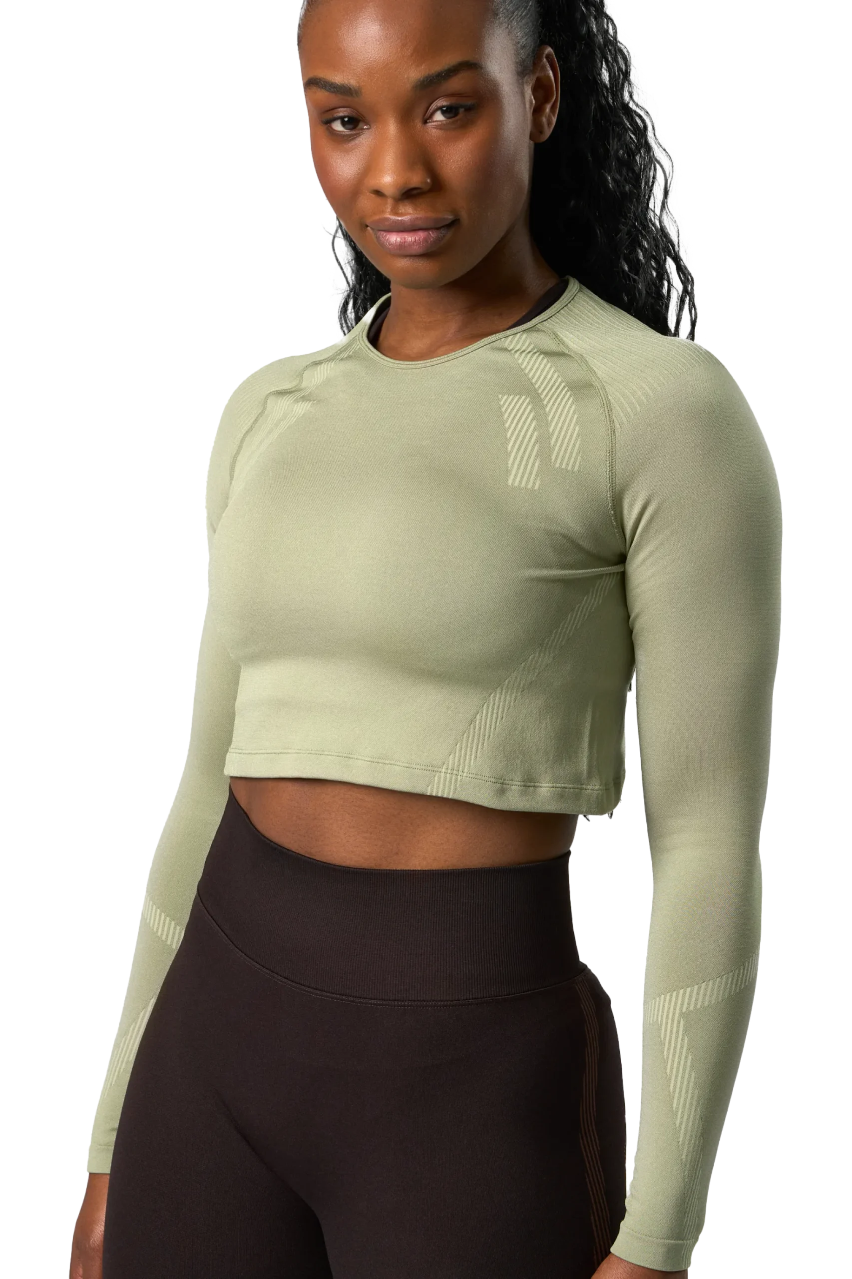 ICANIWILLimpact seamless ls crop top