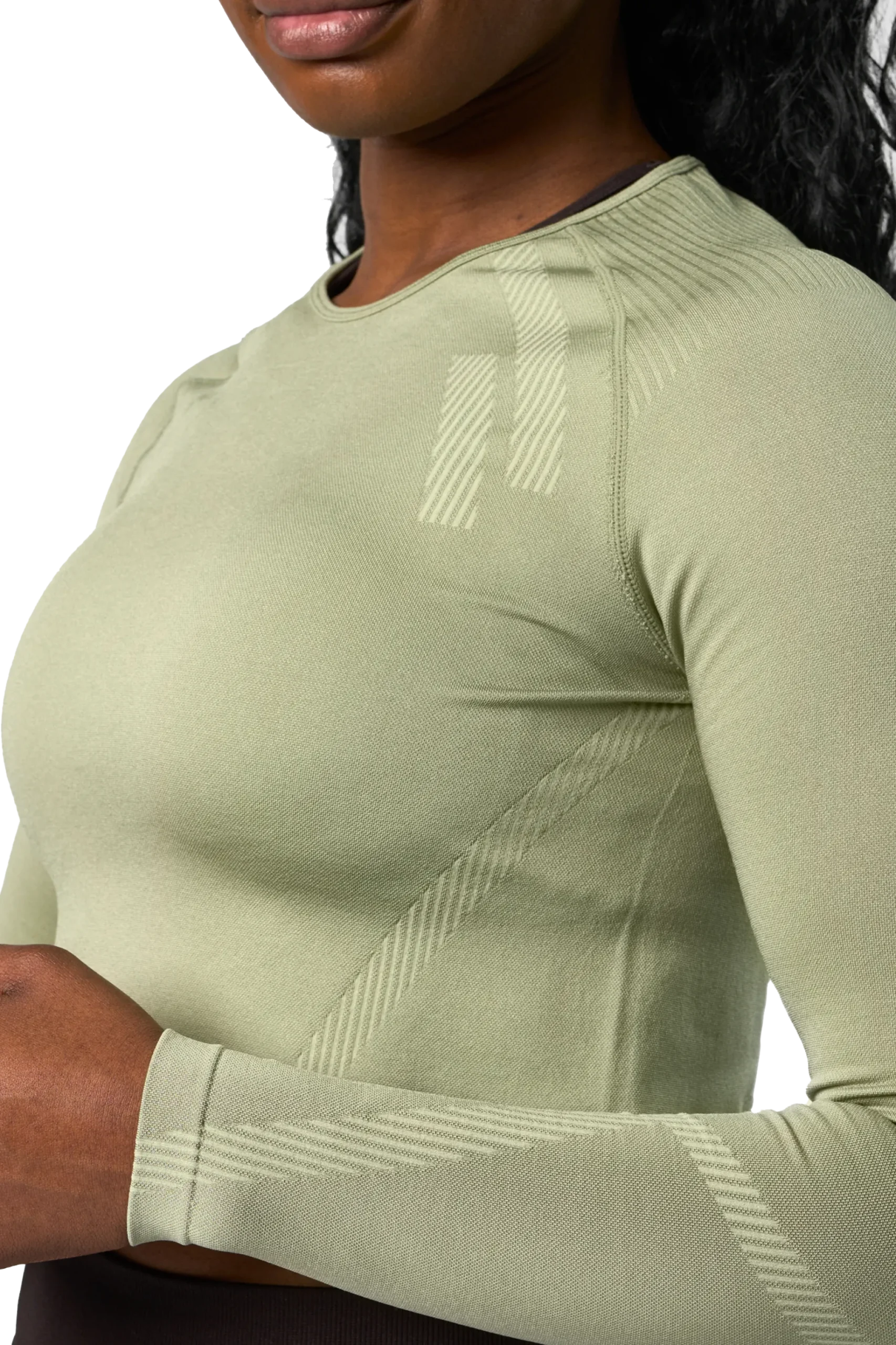ICANIWILLimpact seamless ls crop top