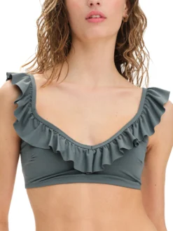 MARINE CLASSICfrill bikini top w