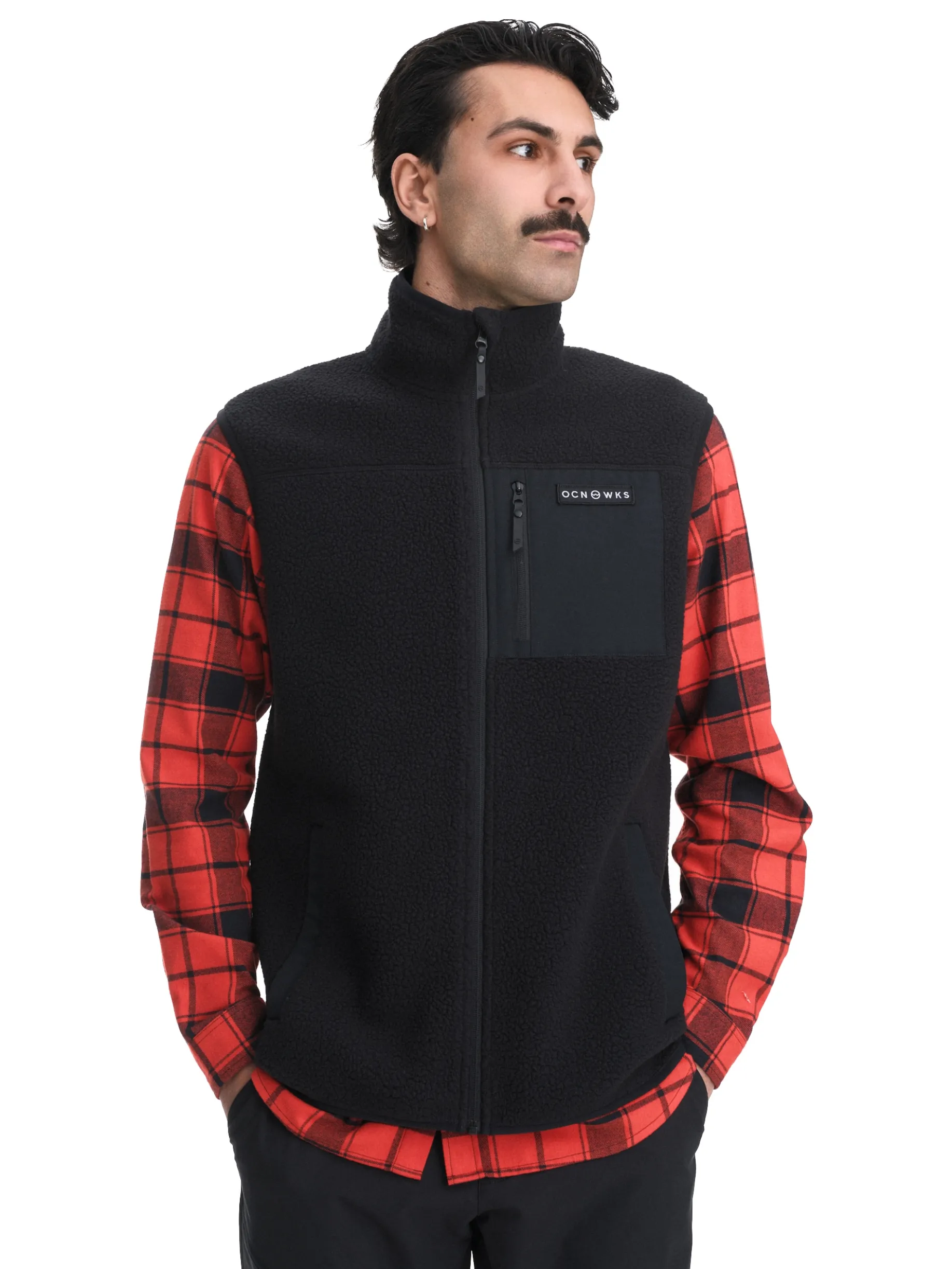 OCEAN WORKSpile zip vest m