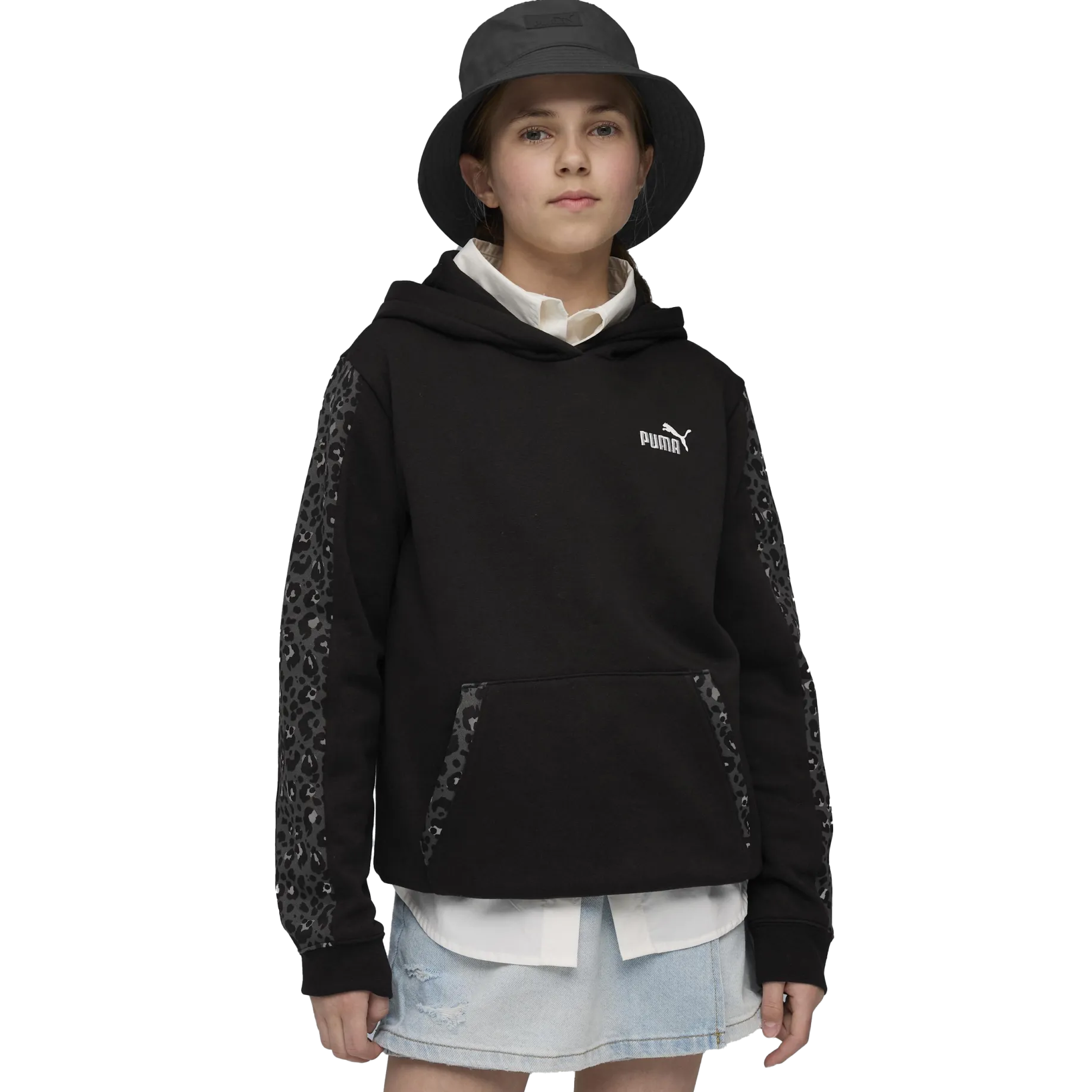 PUMAess graphic animal hoodie jr