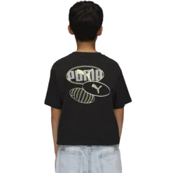 PUMAess logo lab relax tee jr