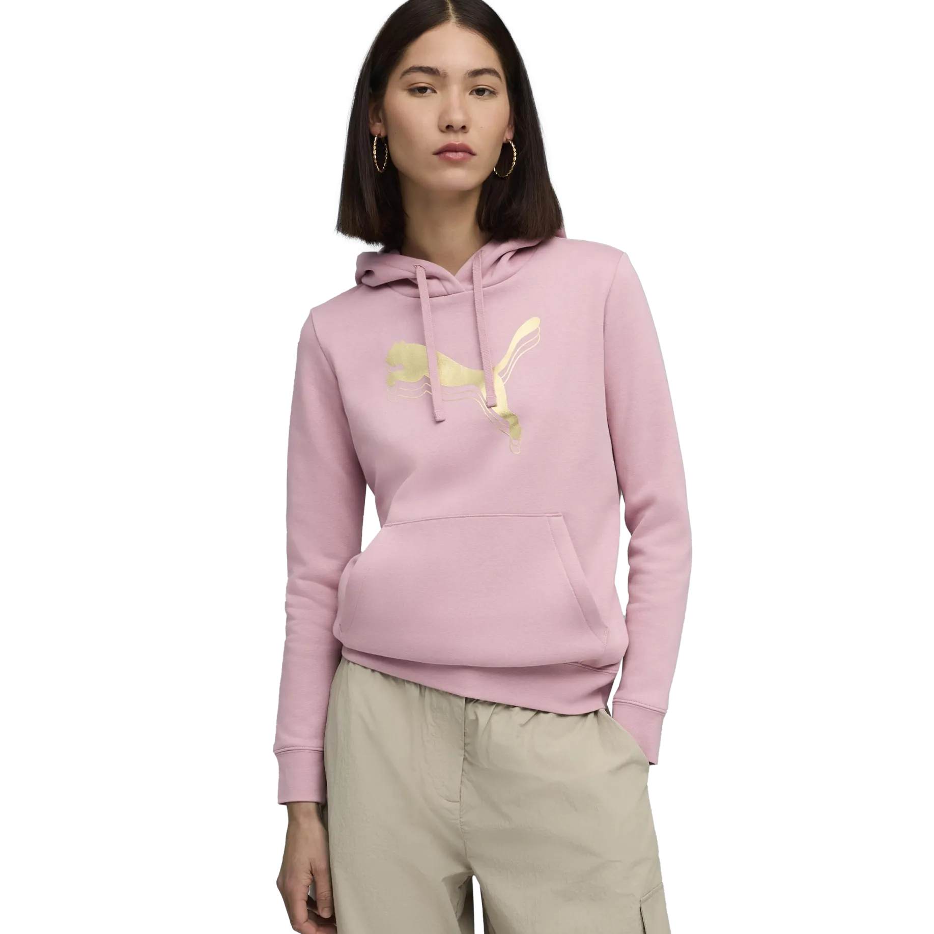 PUMAess metallic hoodie w