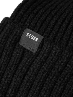 SEGERribbed beanie w embrodery sr