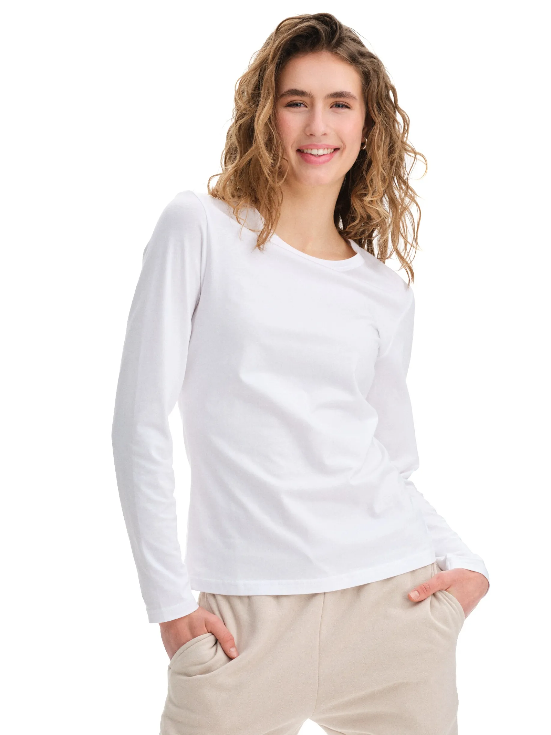 TAKEOFFbasic long sleeved tee, långärmad t-shirt, dam